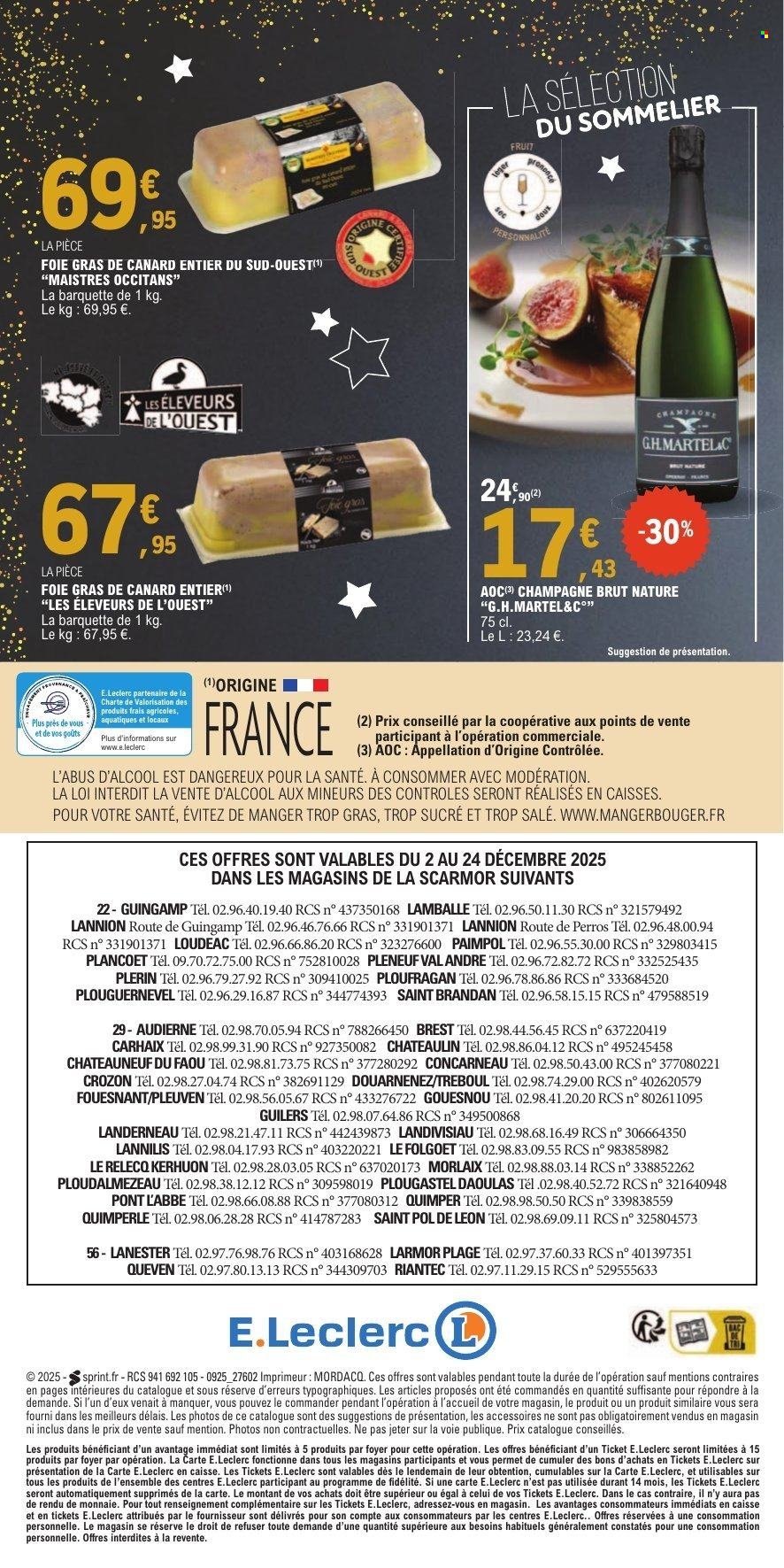 Catalogue E.LECLERC - Foie Gras (2025-12-02 - 2025-12-24)