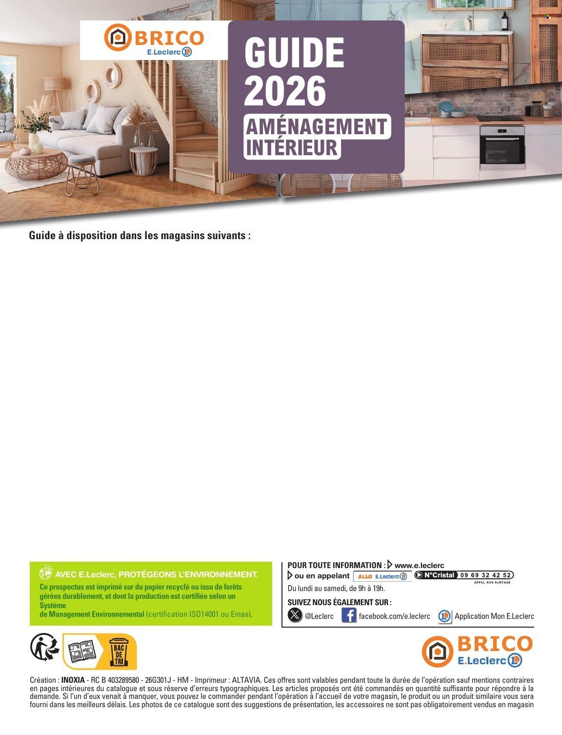 Catalogue E.LECLERC - GUIDE AMÉNAGEMENT INTÉRIEUR (2026-01-06 - 2026-02-07)