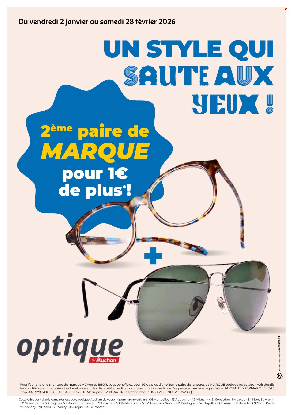 Catalogue AUCHAN - Optique : un style qui saute aux yeux !