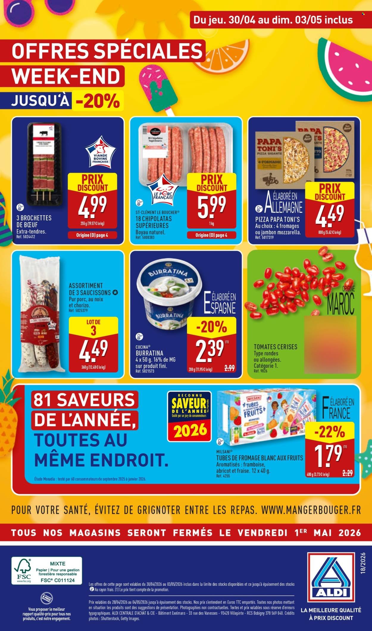 Catalogue ALDI - Nos bons plans josqu'à -70% sur le 2ème (2026-04-28 - 2026-05-04)