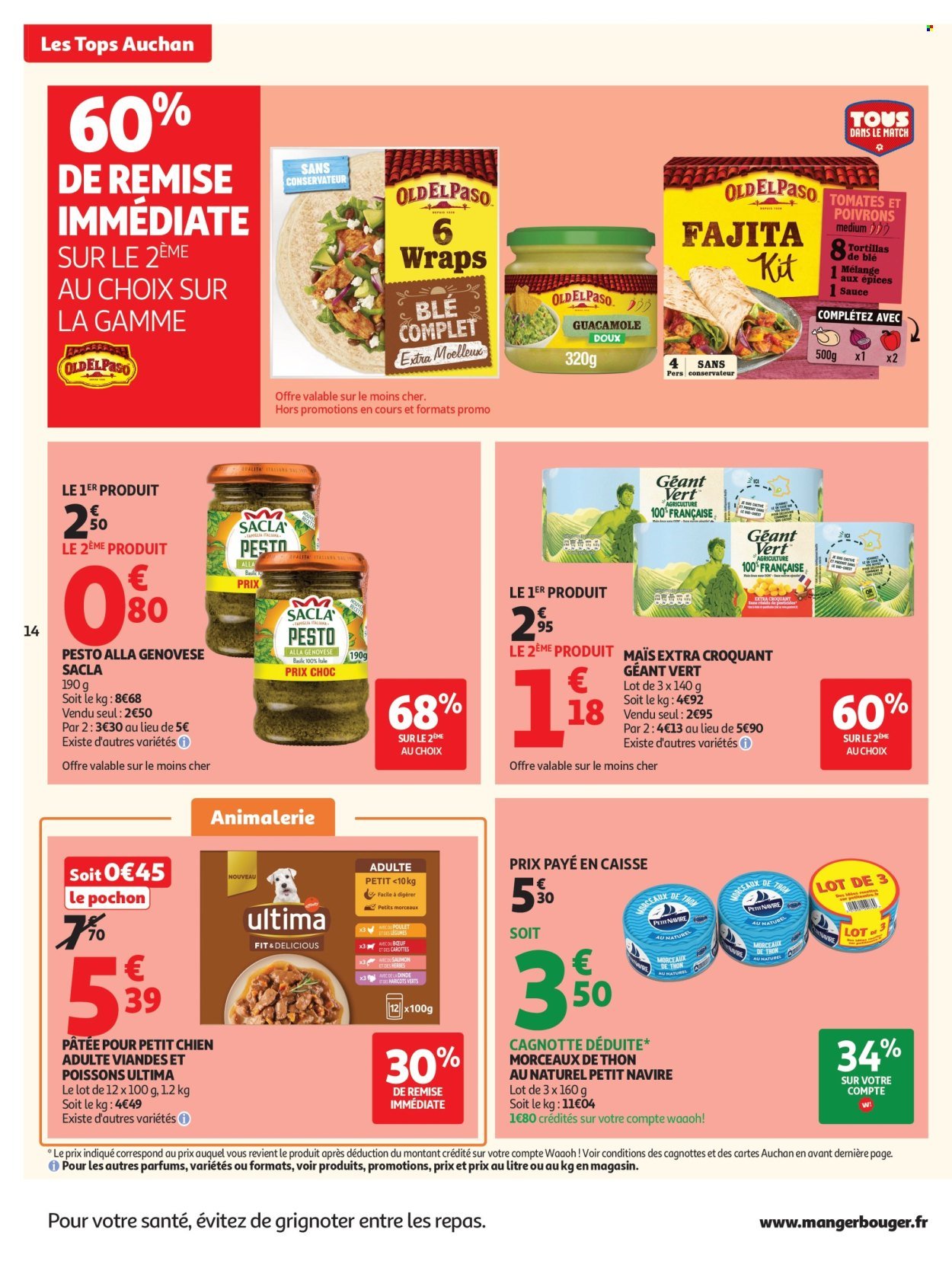 Catalogue AUCHAN - Tops, Halles hypers
