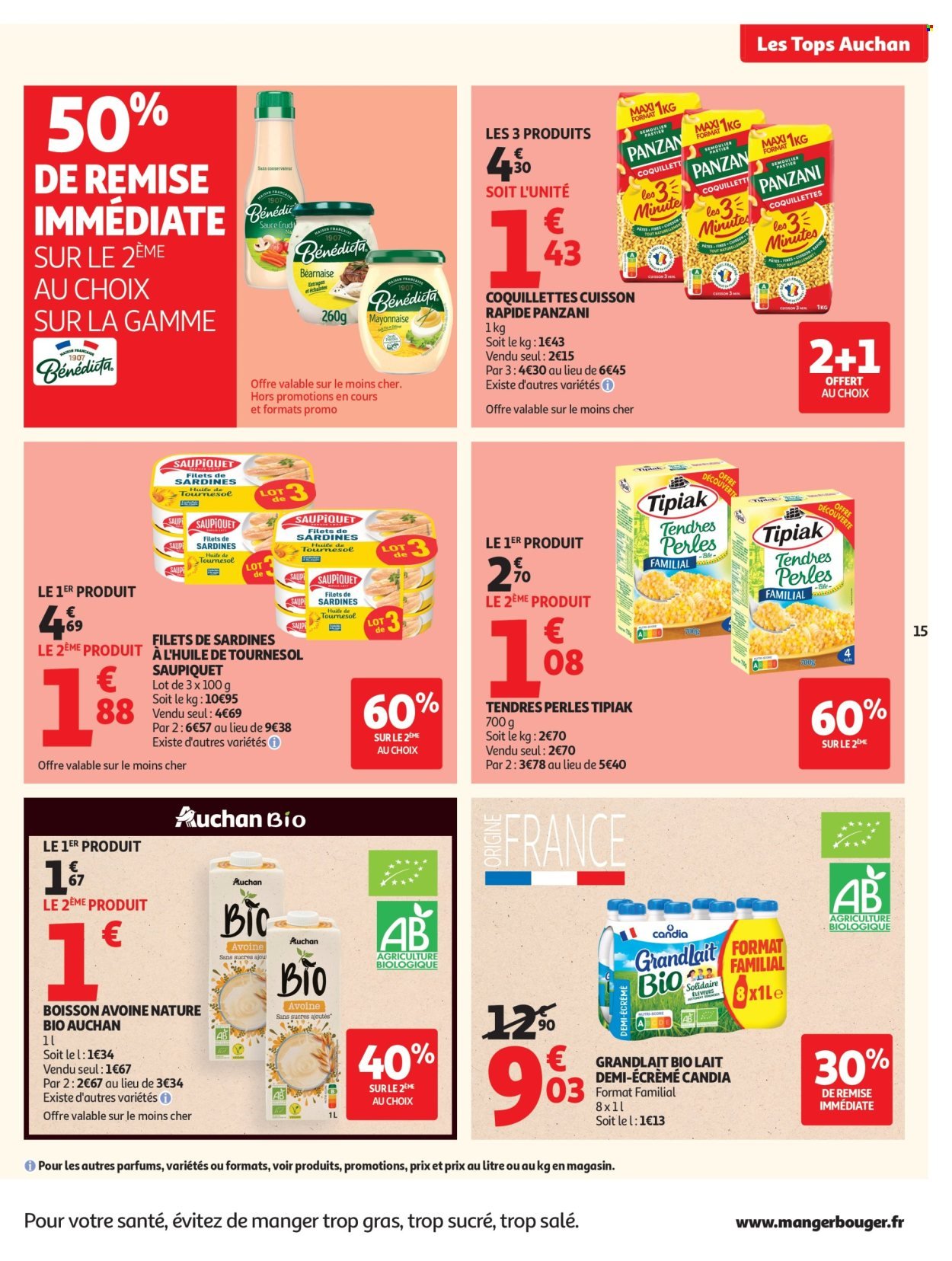 Catalogue AUCHAN - Tops, Halles hypers