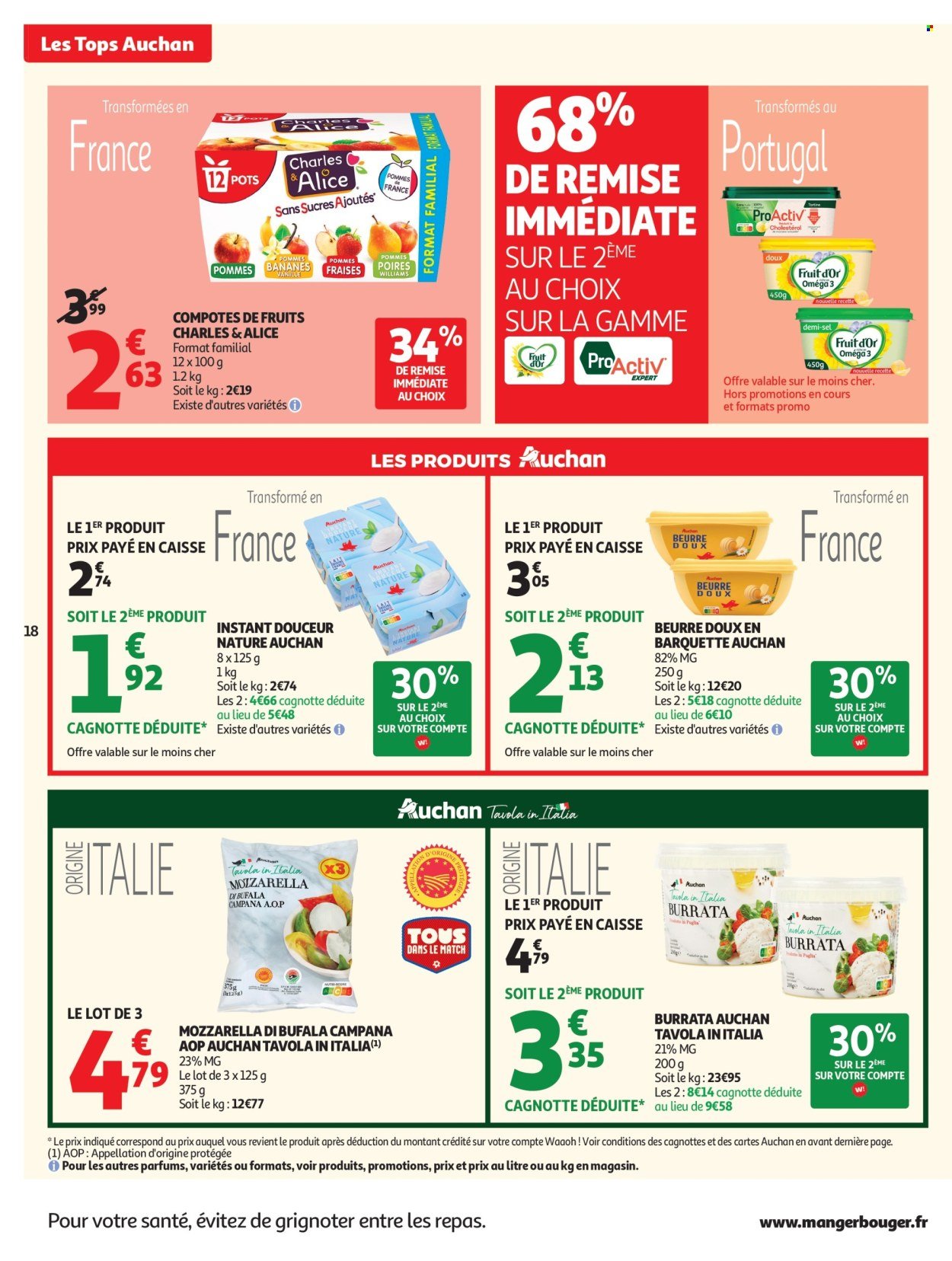 Catalogue AUCHAN - Tops, Halles hypers