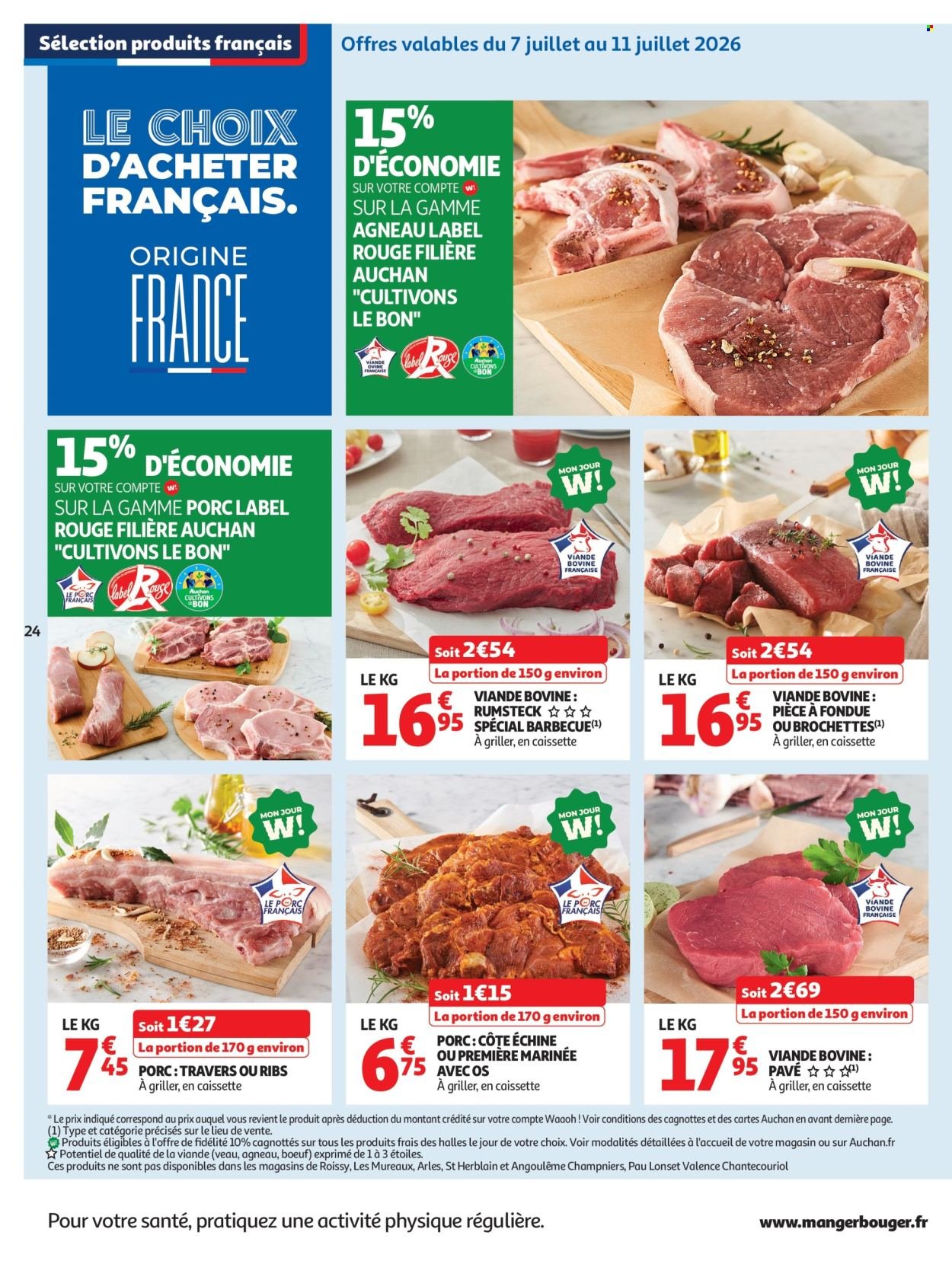 Catalogue AUCHAN - Tops, Halles hypers