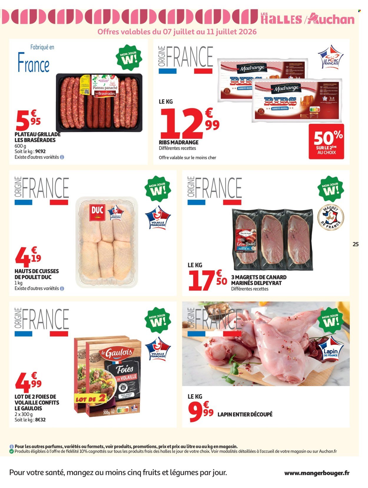 Catalogue AUCHAN - Tops, Halles hypers