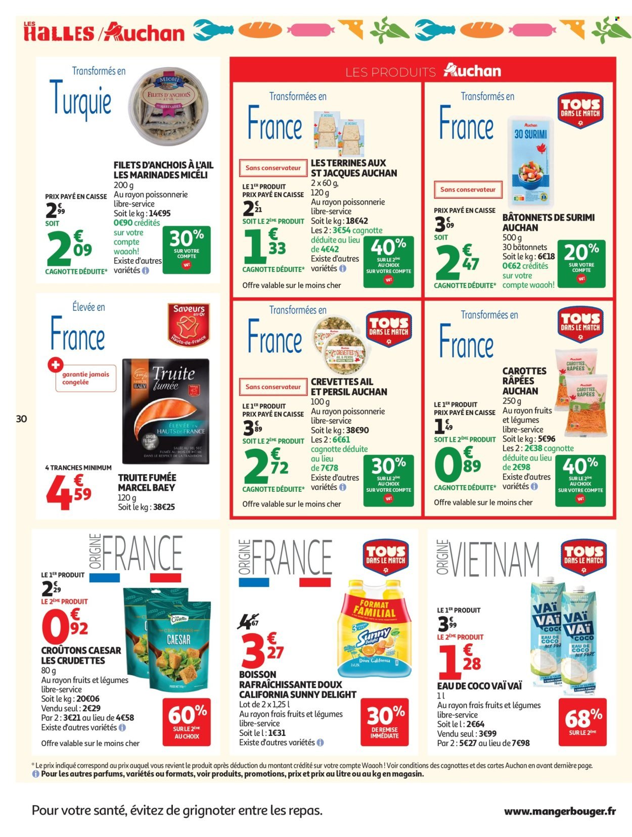 Catalogue AUCHAN - Tops, Halles hypers