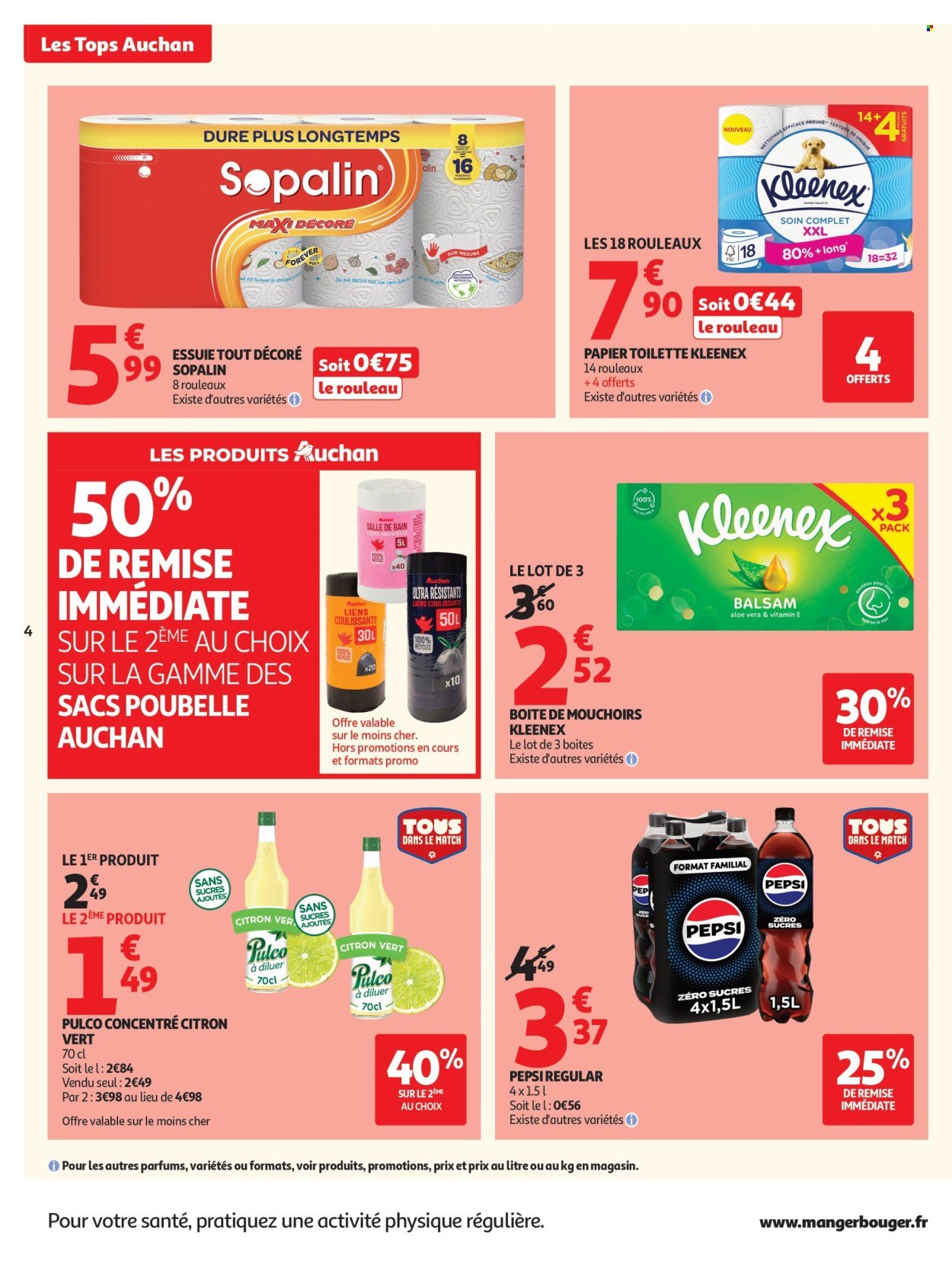 Catalogue AUCHAN - Tops, Halles hypers
