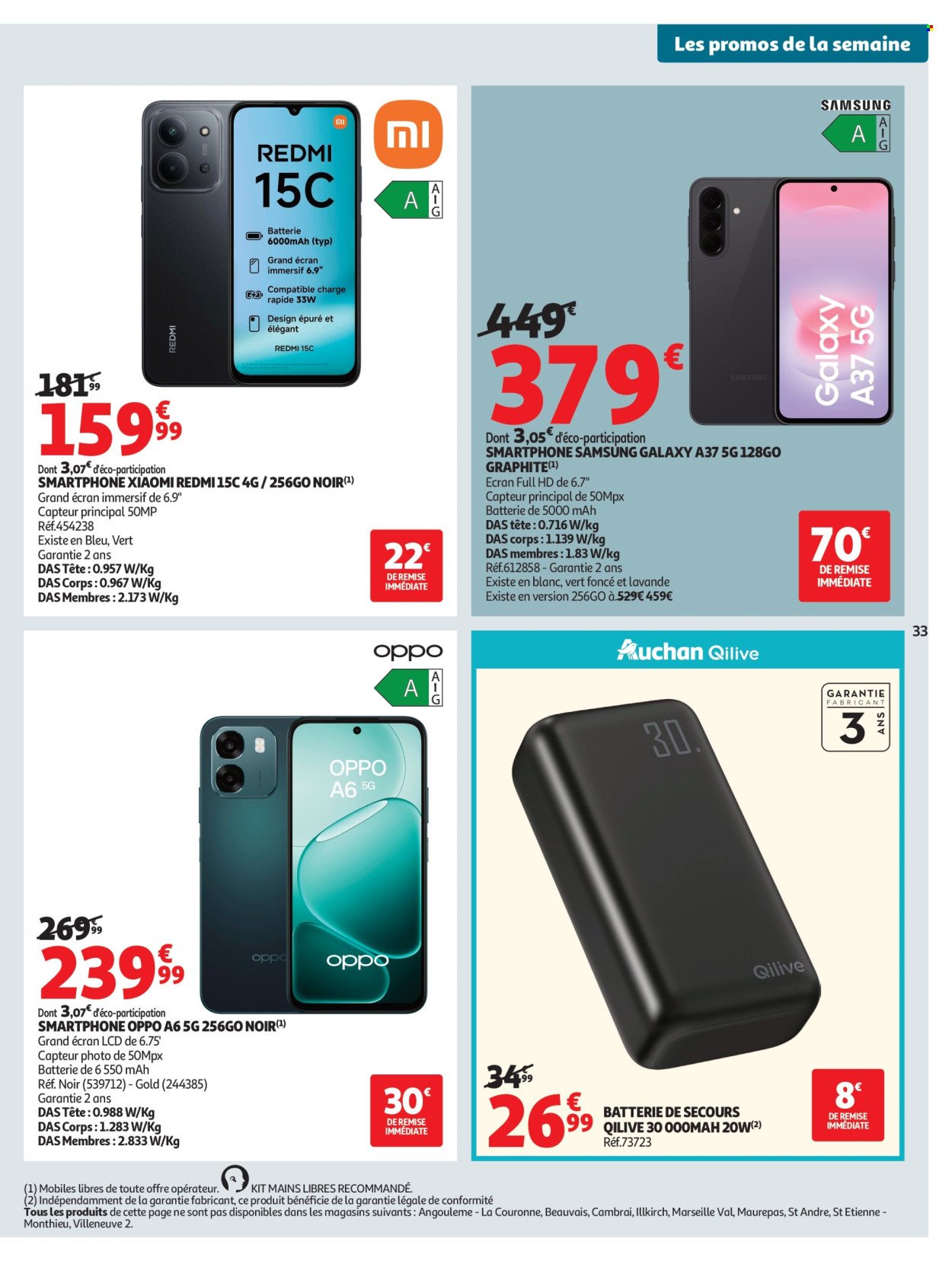 Catalogue AUCHAN - Tops, Halles hypers