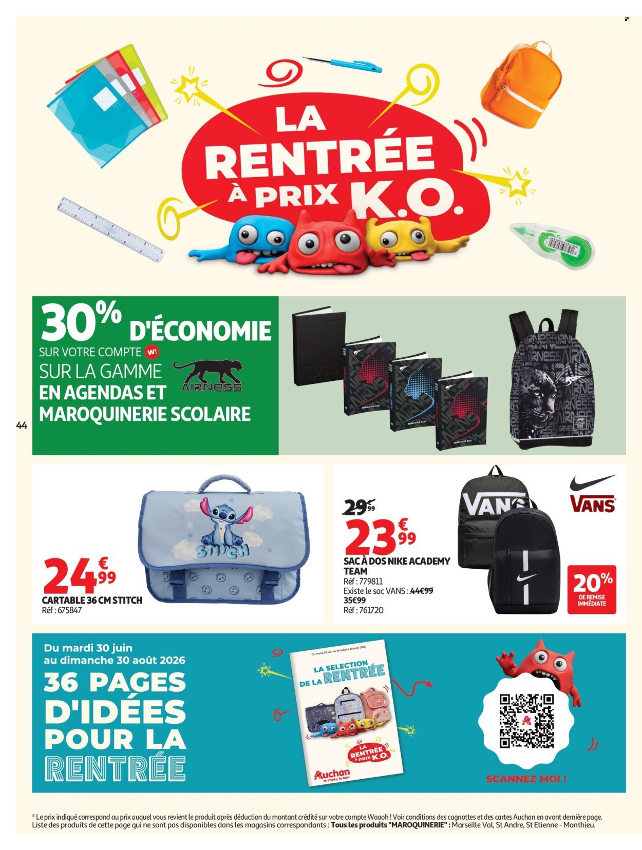 Catalogue AUCHAN - Tops, Halles hypers