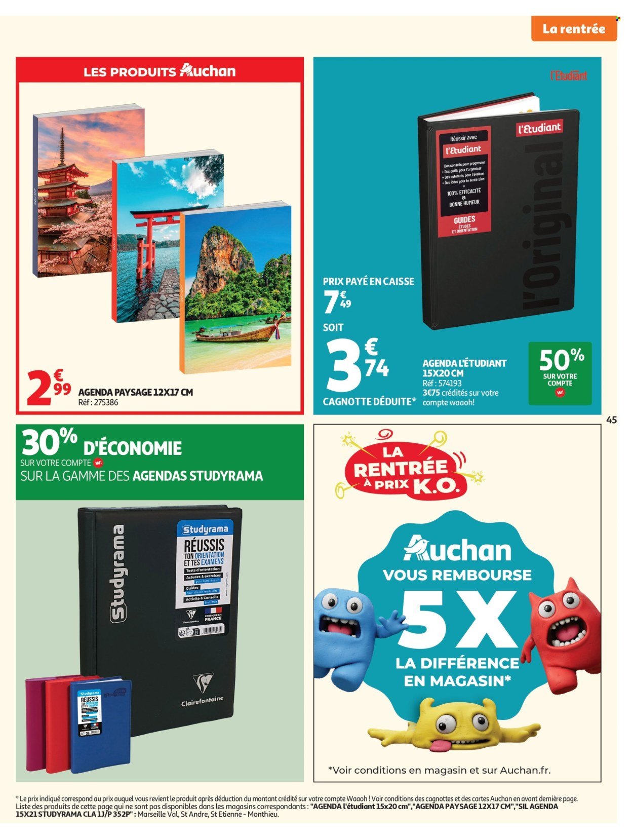 Catalogue AUCHAN - Tops, Halles hypers