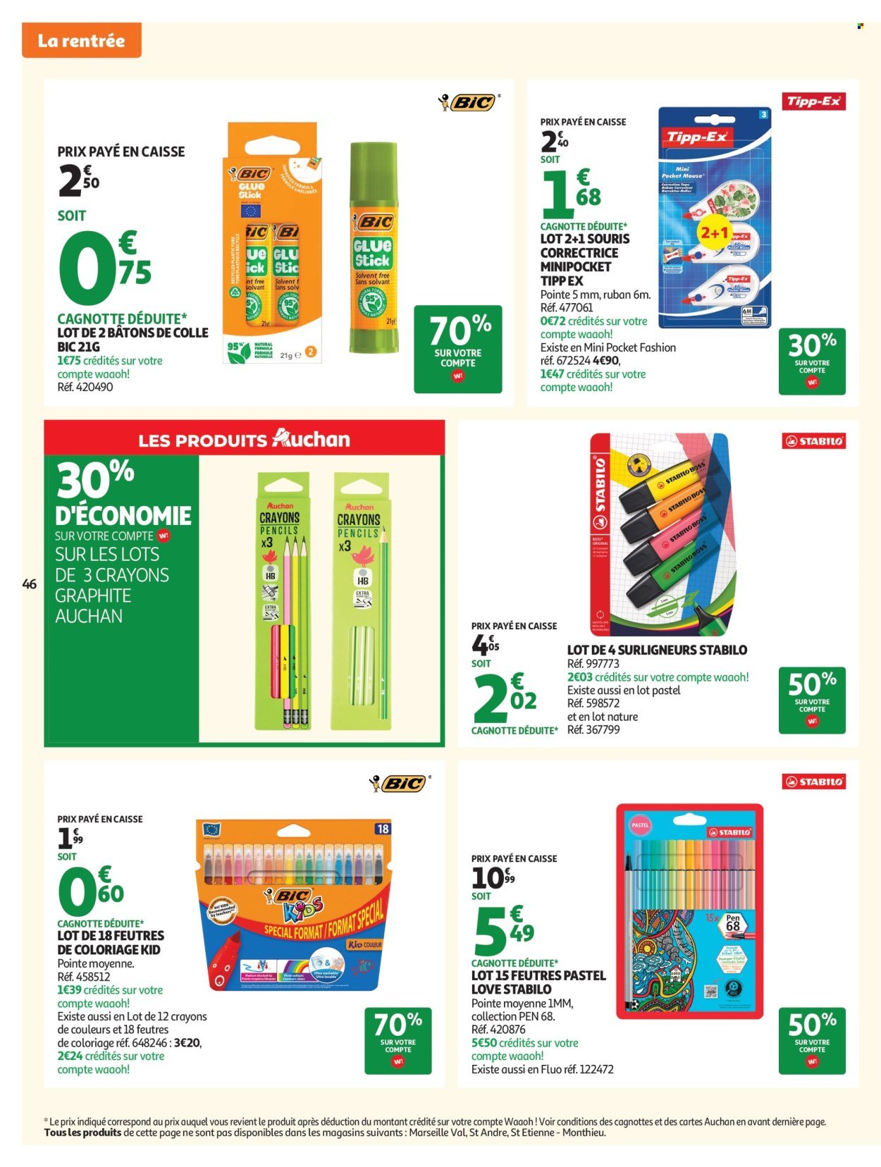 Catalogue AUCHAN - Tops, Halles hypers