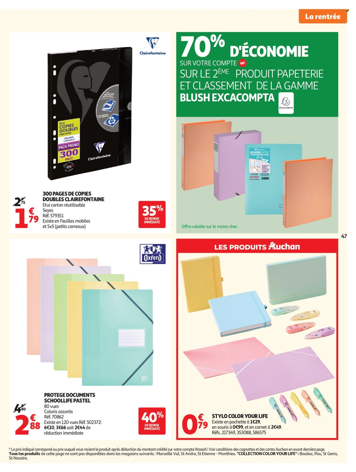 Catalogue AUCHAN - Tops, Halles hypers