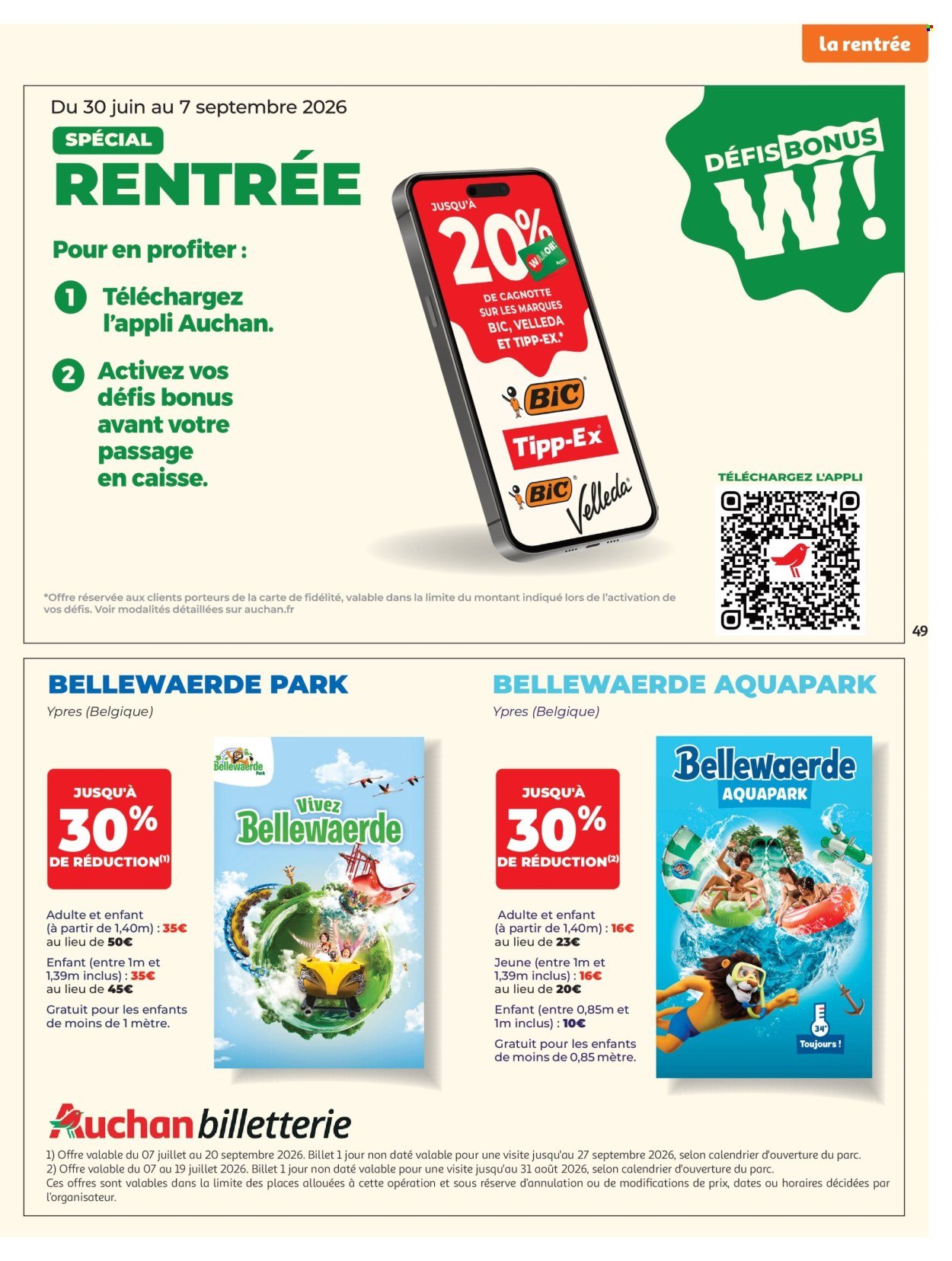Catalogue AUCHAN - Tops, Halles hypers