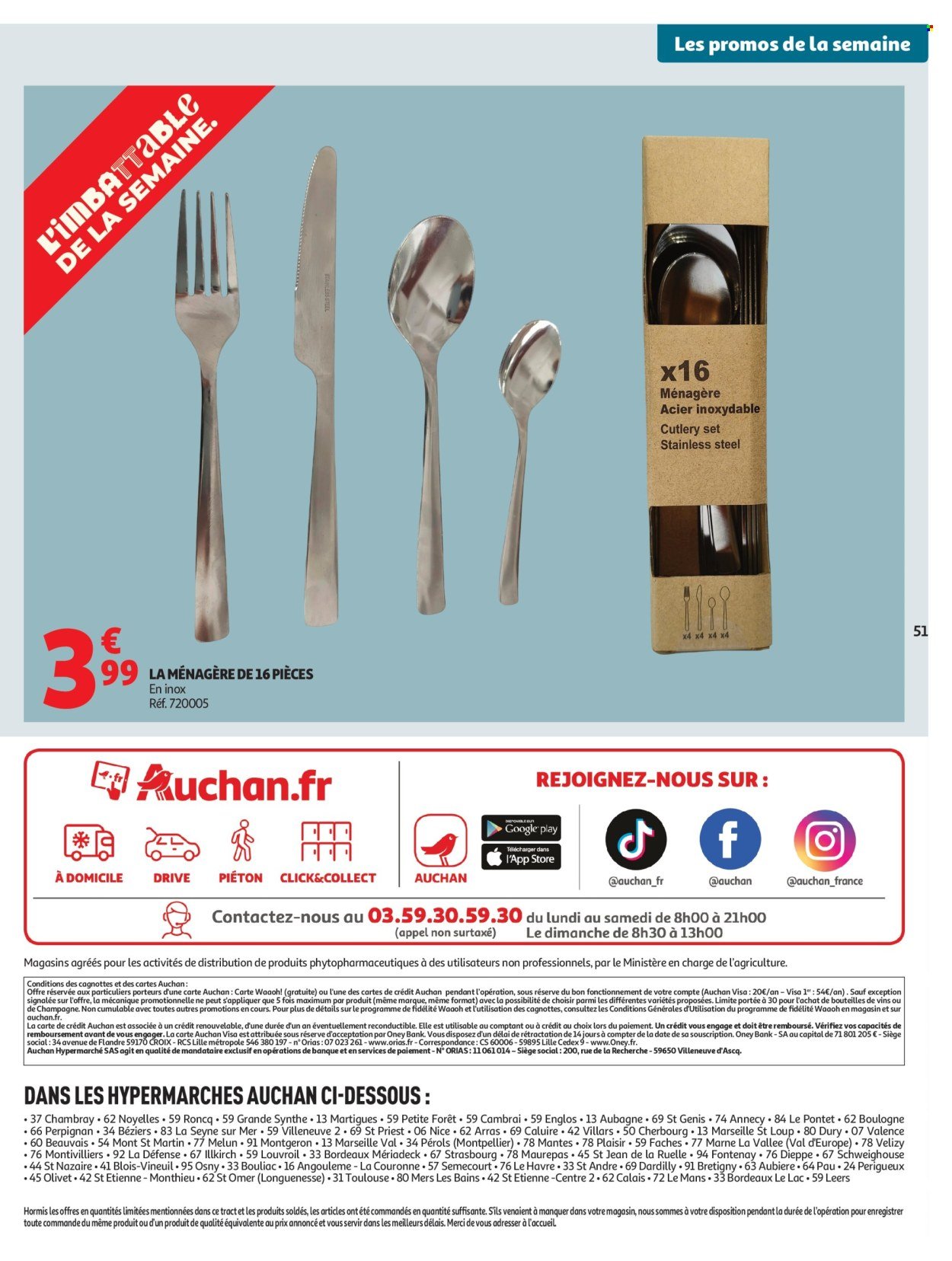 Catalogue AUCHAN - Tops, Halles hypers