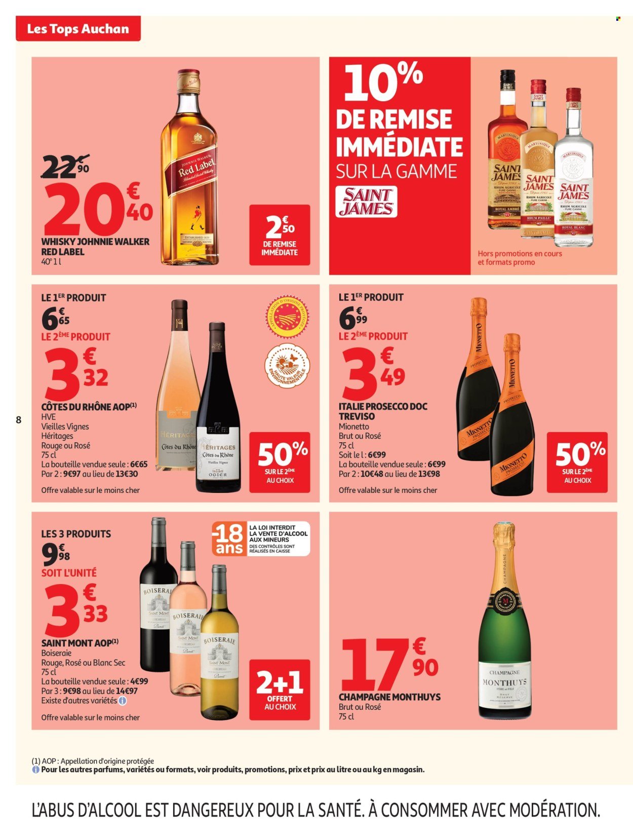Catalogue AUCHAN - Tops, Halles hypers