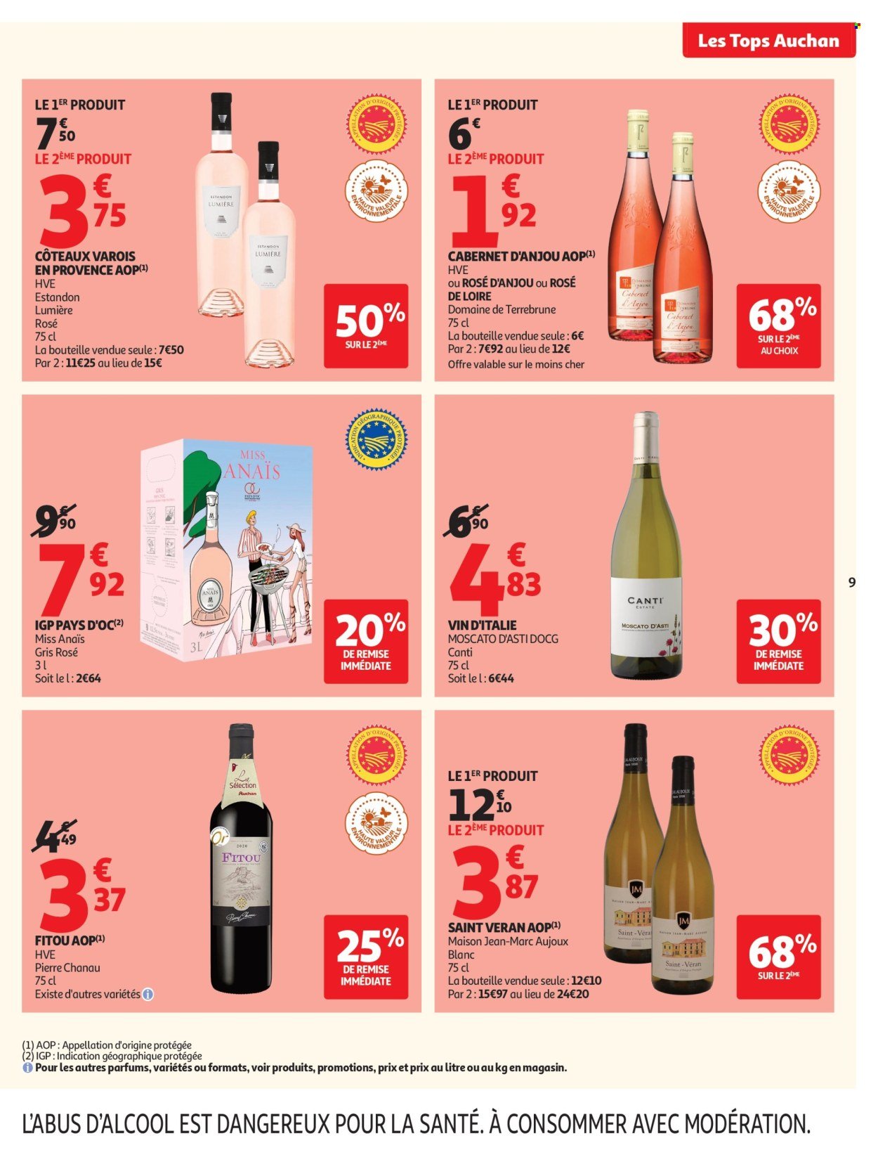 Catalogue AUCHAN - Tops, Halles hypers