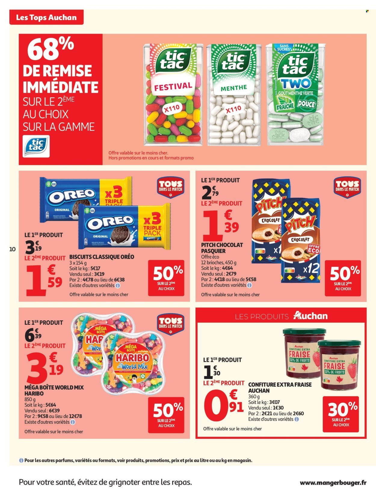Catalogue AUCHAN - Tops, Halles hypers