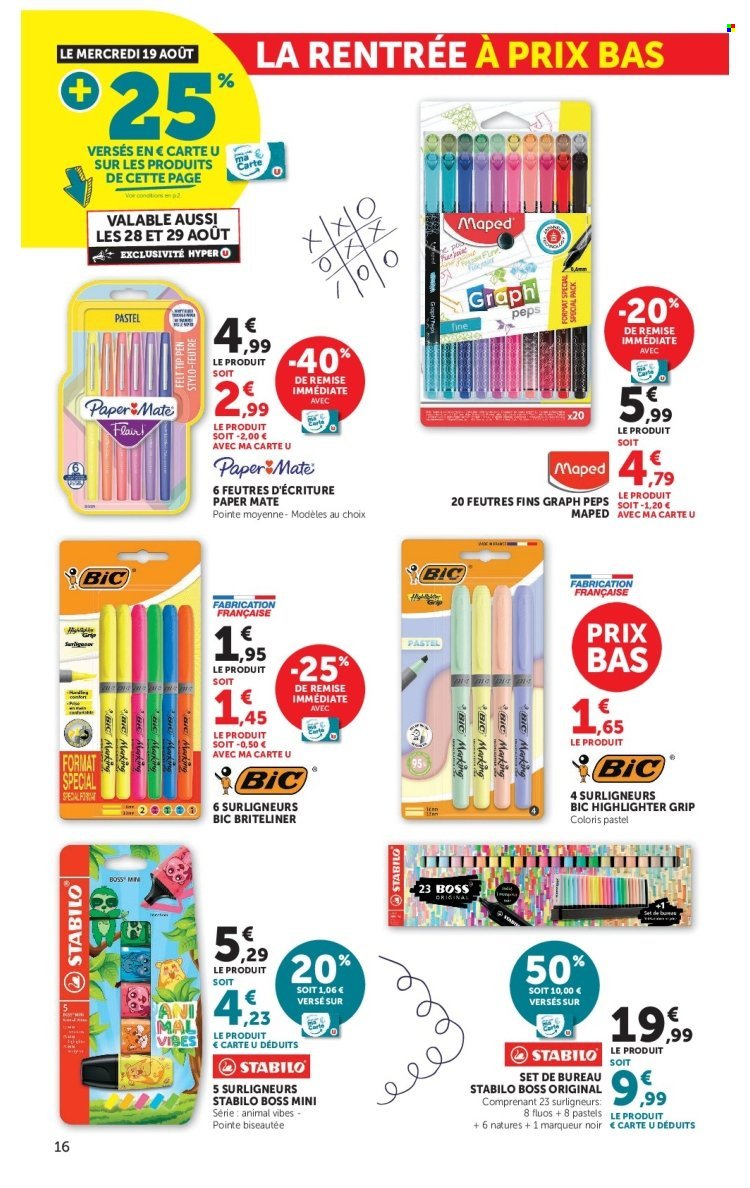 Catalogue HYPER U - La rentrée à prix bas