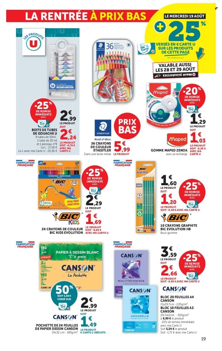 Catalogue HYPER U - La rentrée à prix bas