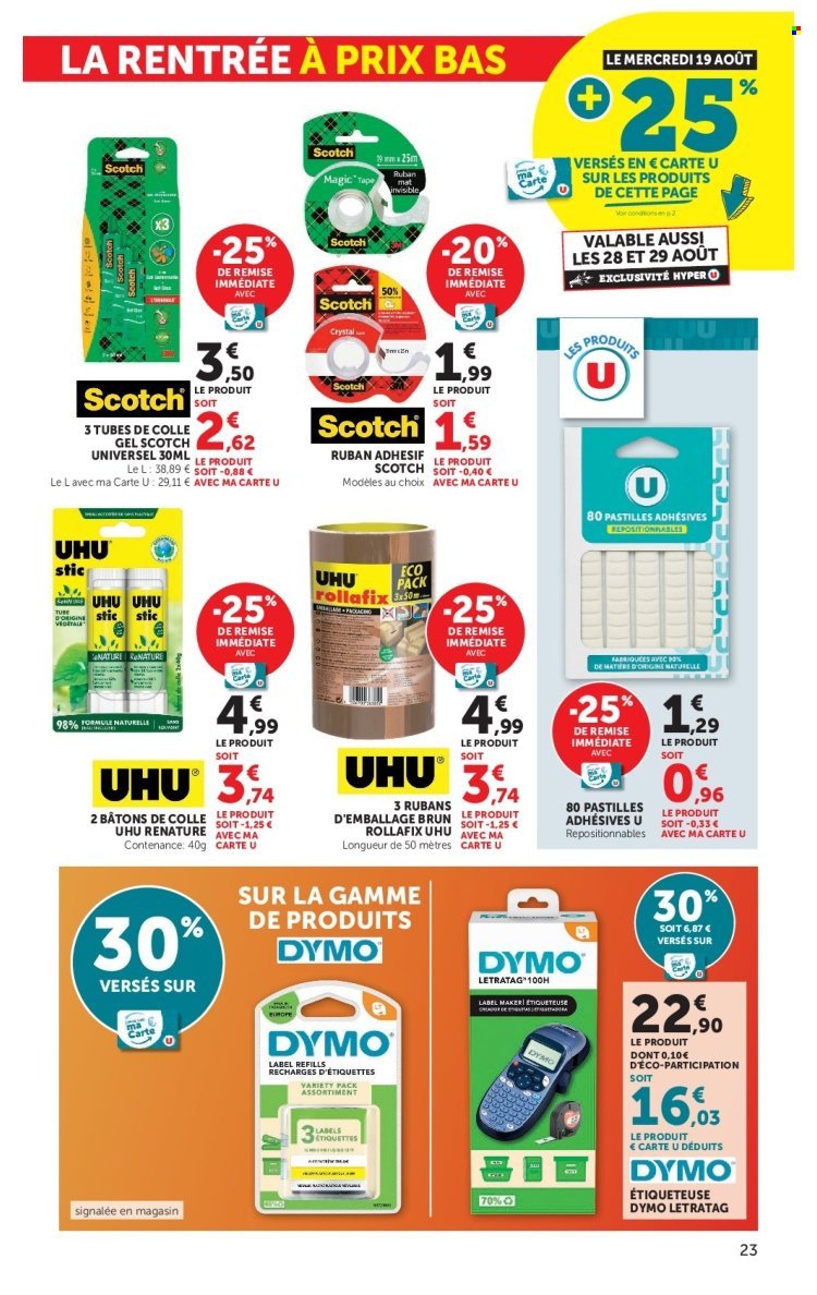 Catalogue HYPER U - La rentrée à prix bas