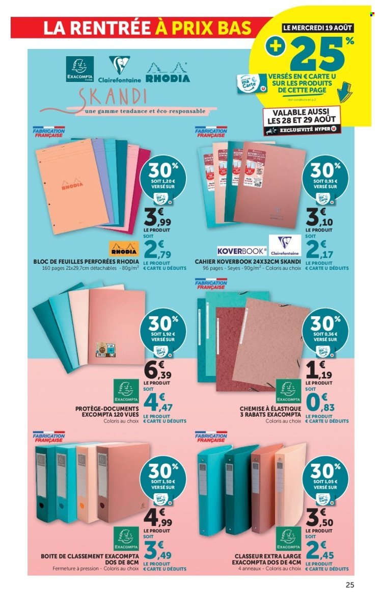 Catalogue HYPER U - La rentrée à prix bas