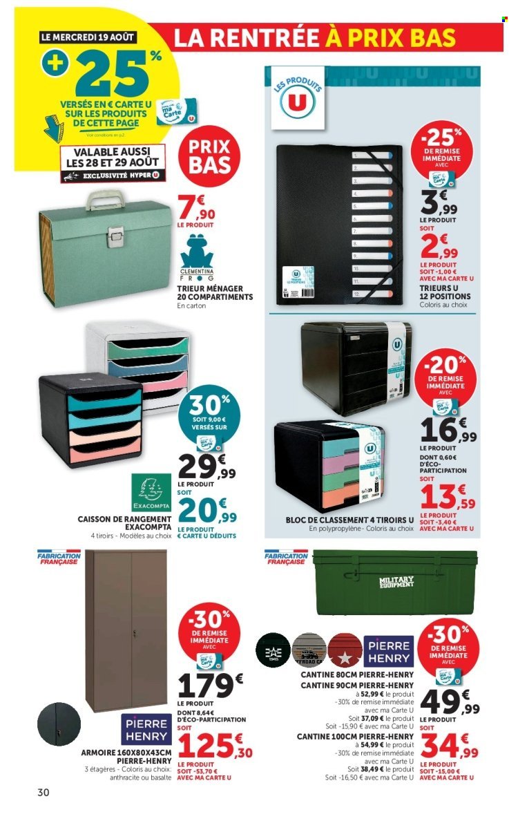 Catalogue HYPER U - La rentrée à prix bas