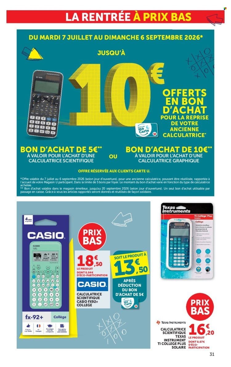 Catalogue HYPER U - La rentrée à prix bas