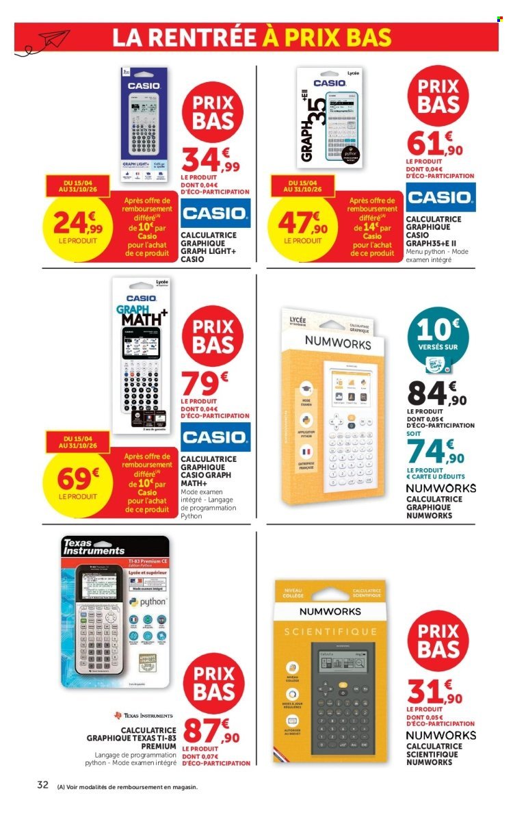 Catalogue HYPER U - La rentrée à prix bas