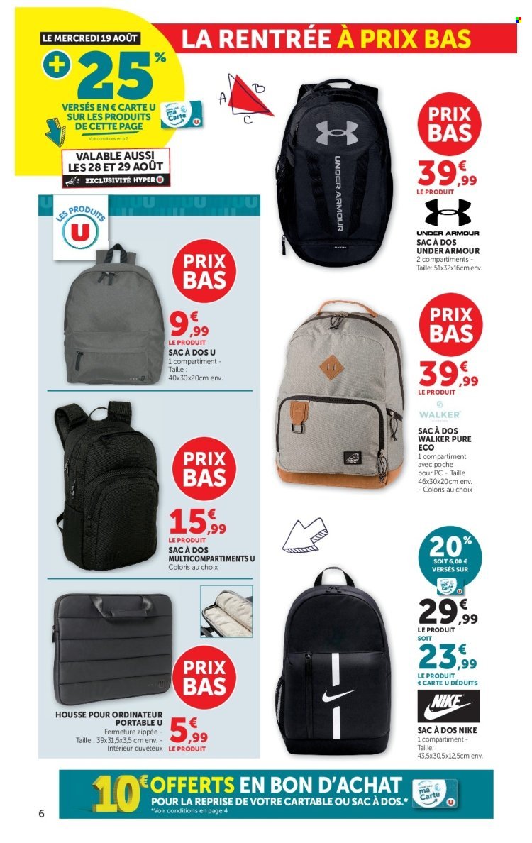 Catalogue HYPER U - La rentrée à prix bas