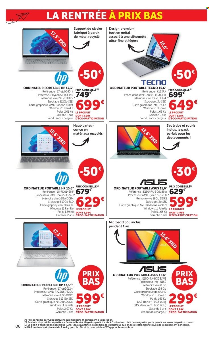 Catalogue HYPER U - La rentrée à prix bas