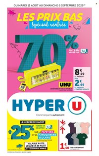 Catalogue HYPER U - La rentrée à prix bas