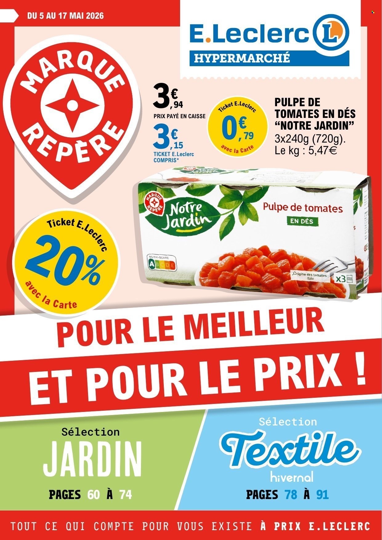 Catalogue E.LECLERC - Du mardi 5 mai 2026