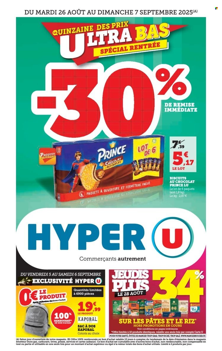 Catalogue HYPER U - Quinzaine des prix ultra bas Spécial rentrée (2025-08-26 - 2025-09-07)