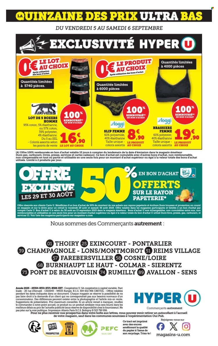Catalogue HYPER U - Quinzaine des prix ultra bas Spécial rentrée (2025-08-26 - 2025-09-07)