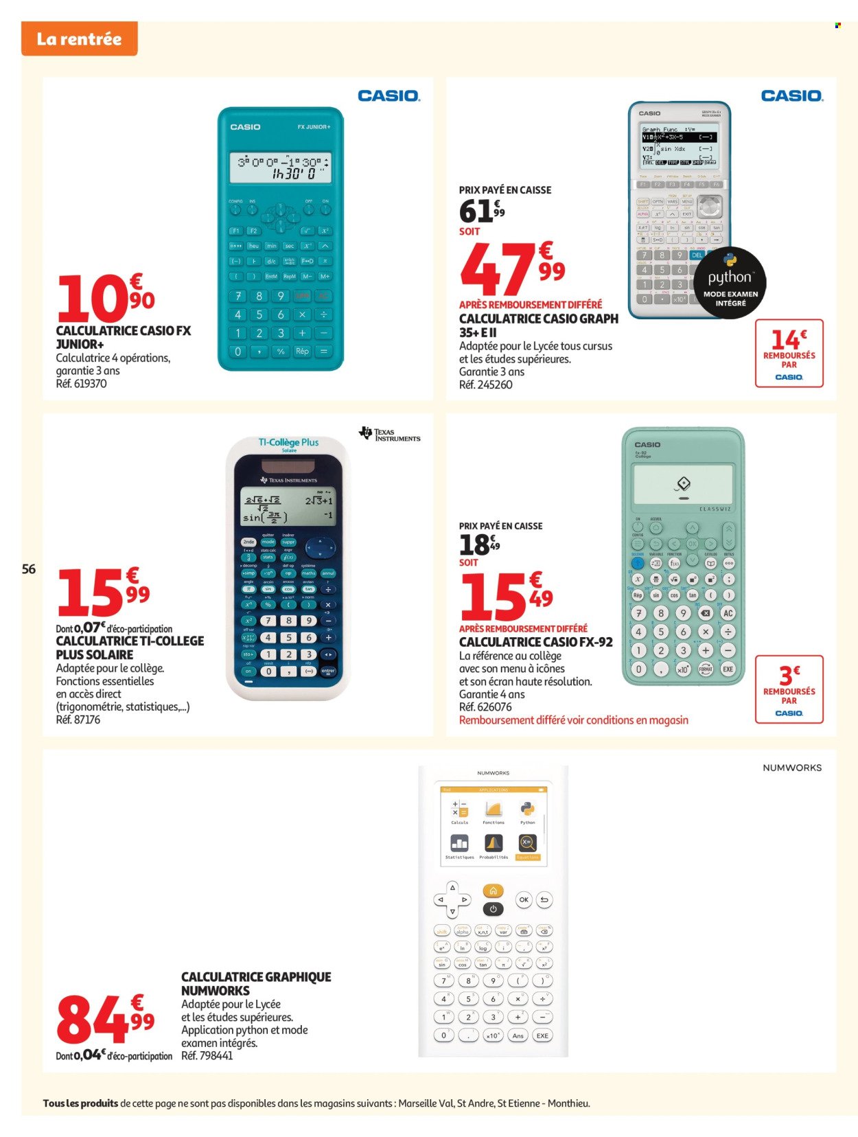 Catalogue AUCHAN - Tops rentrée hypers