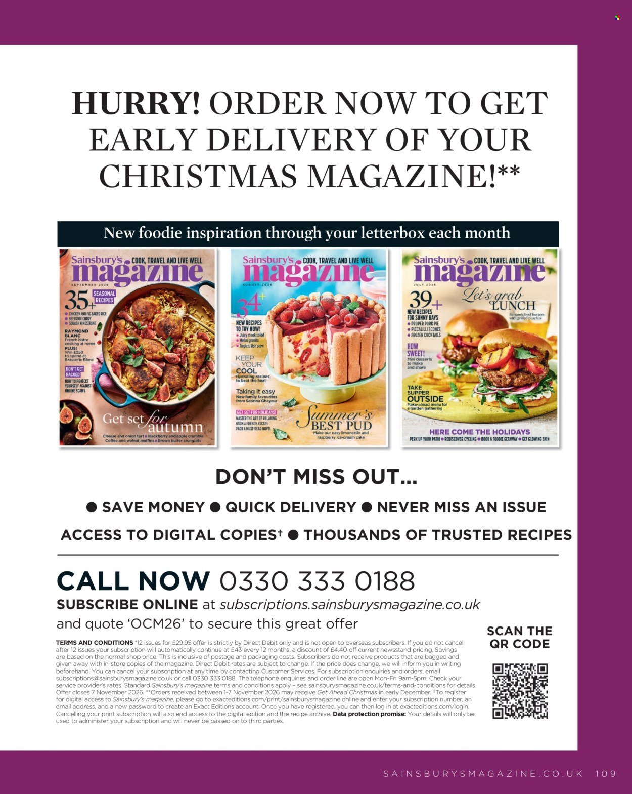 SAINSBURY'S offer - Magazine