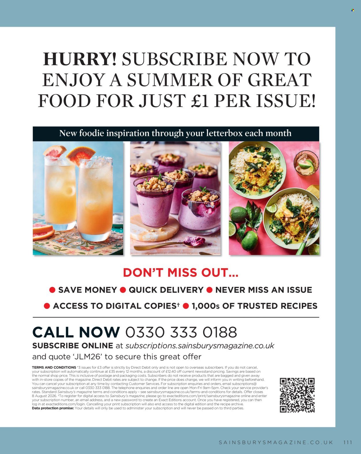 SAINSBURY'S offer - Magazine