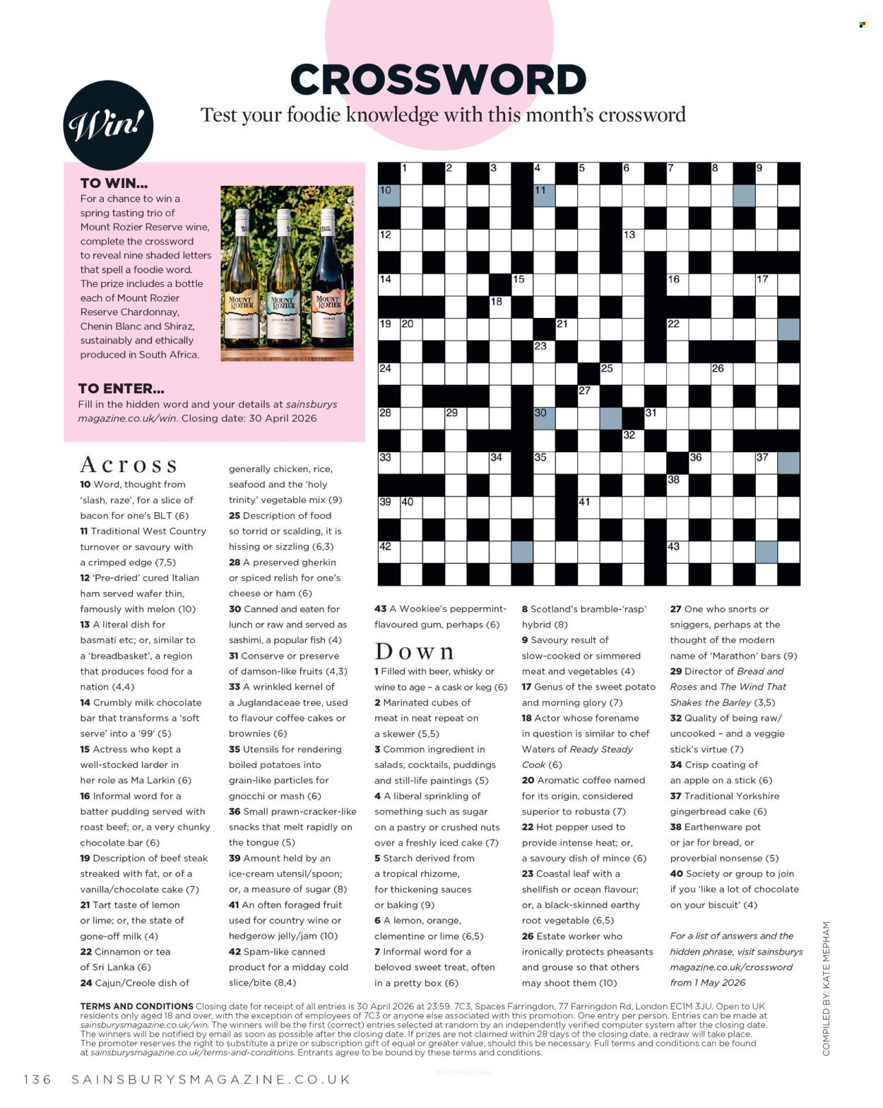 SAINSBURY'S offer - Magazine (2026-03-01 - 2026-03-31) | 136