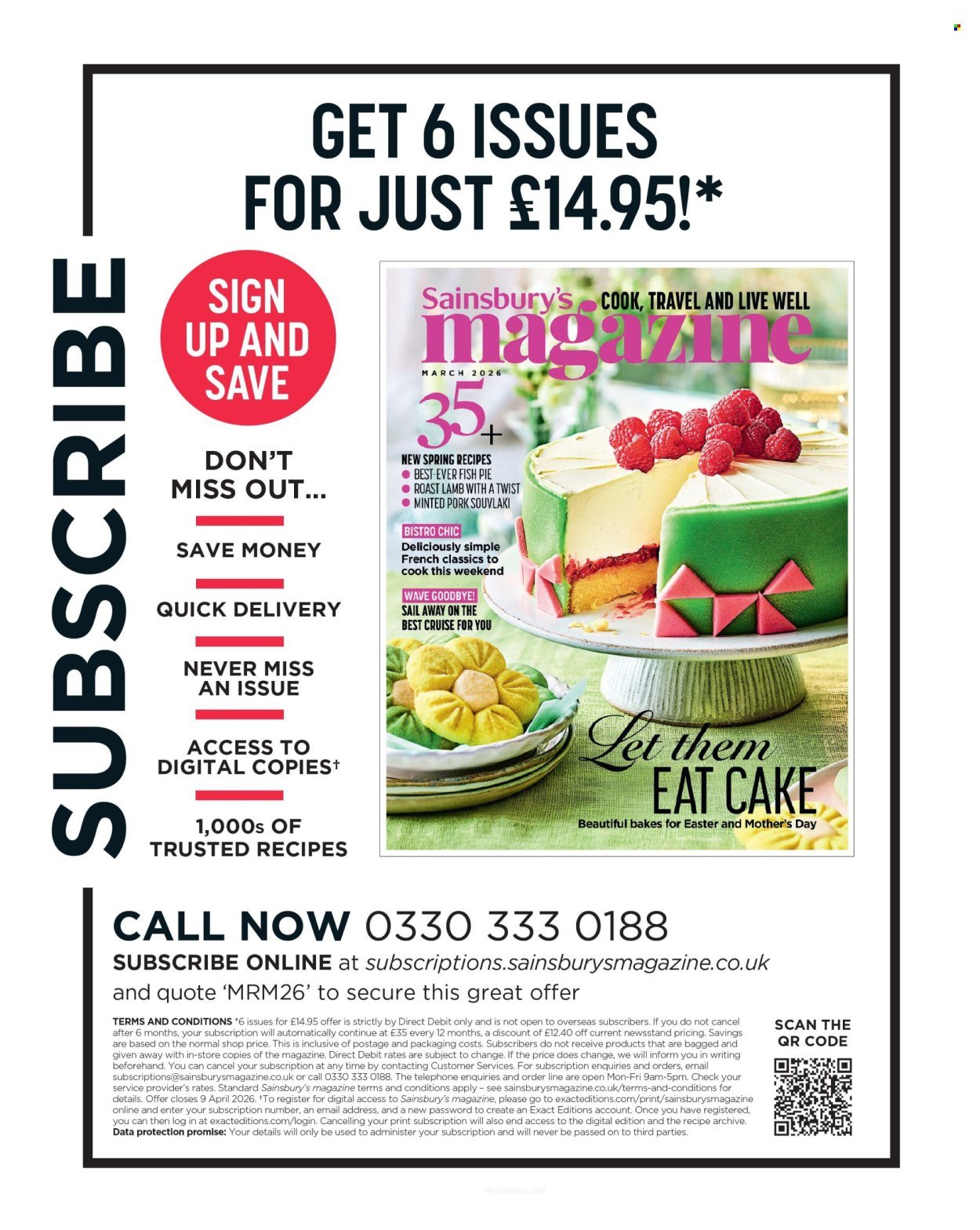SAINSBURY'S offer - Magazine (2026-03-01 - 2026-03-31) | 96