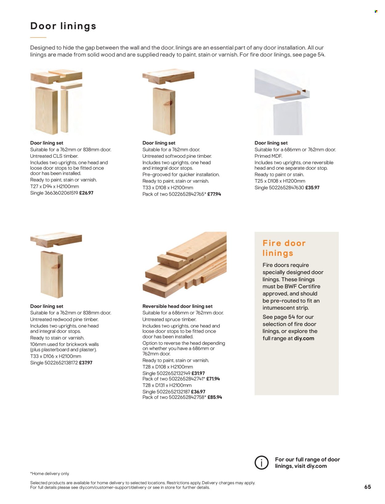 B&Q offer - Doors, windows & interiors (2025-07-15) | 65