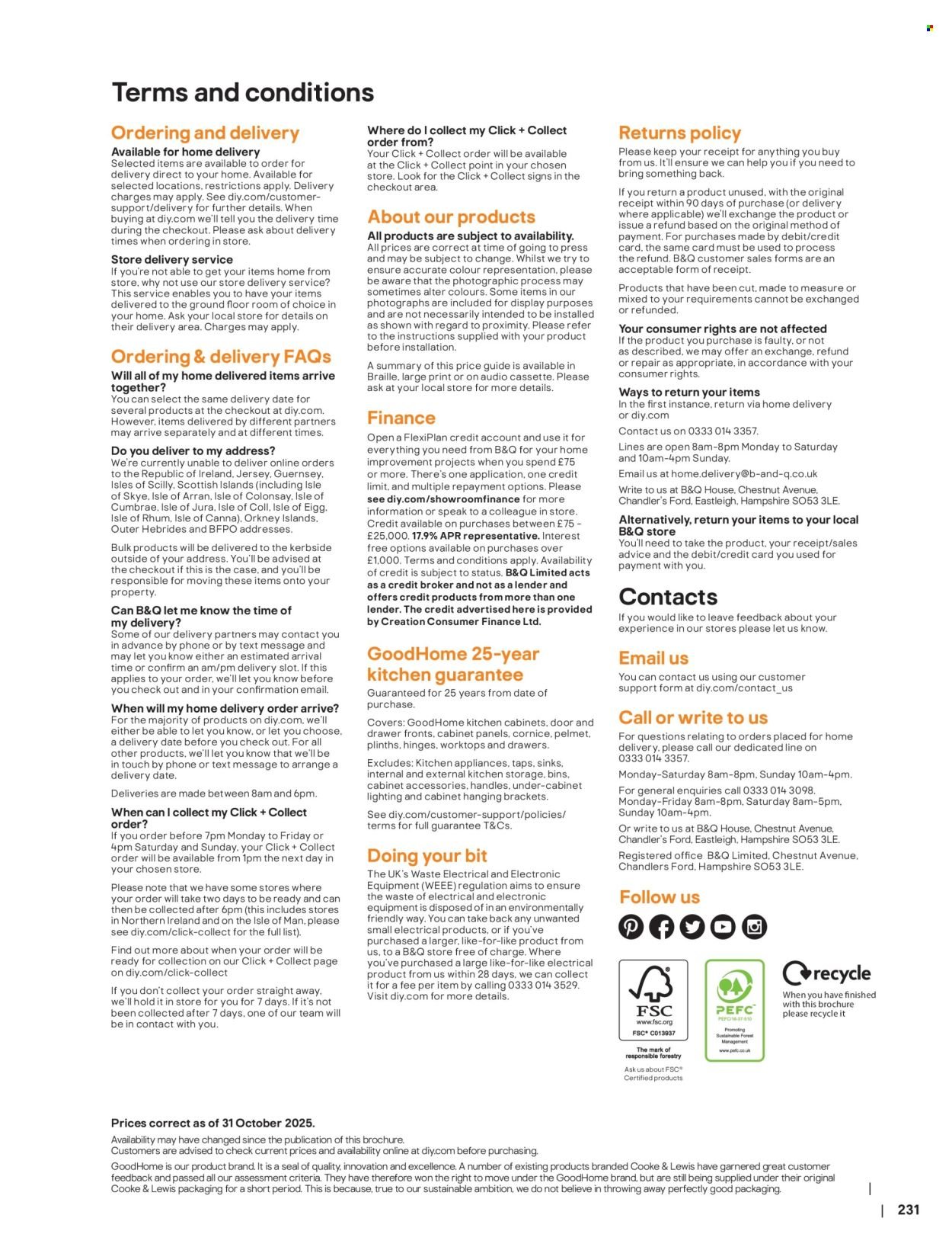 B&Q offer - Kitchens (2025-11-01) | 231