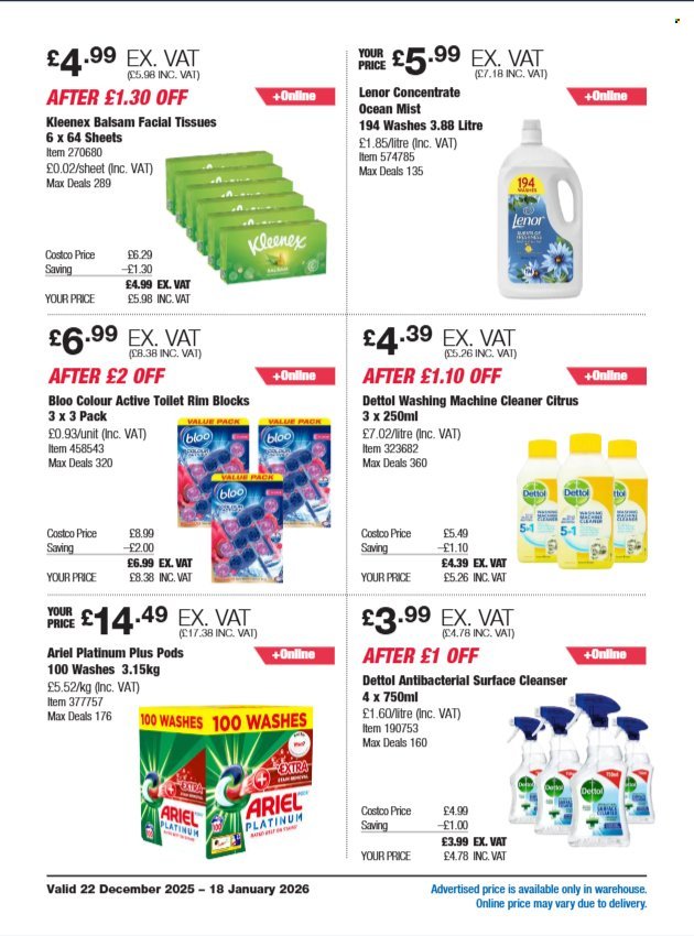 COSTCO offer - From 22 Dec 2025 (2025-12-22 - 2026-01-18) | 20
