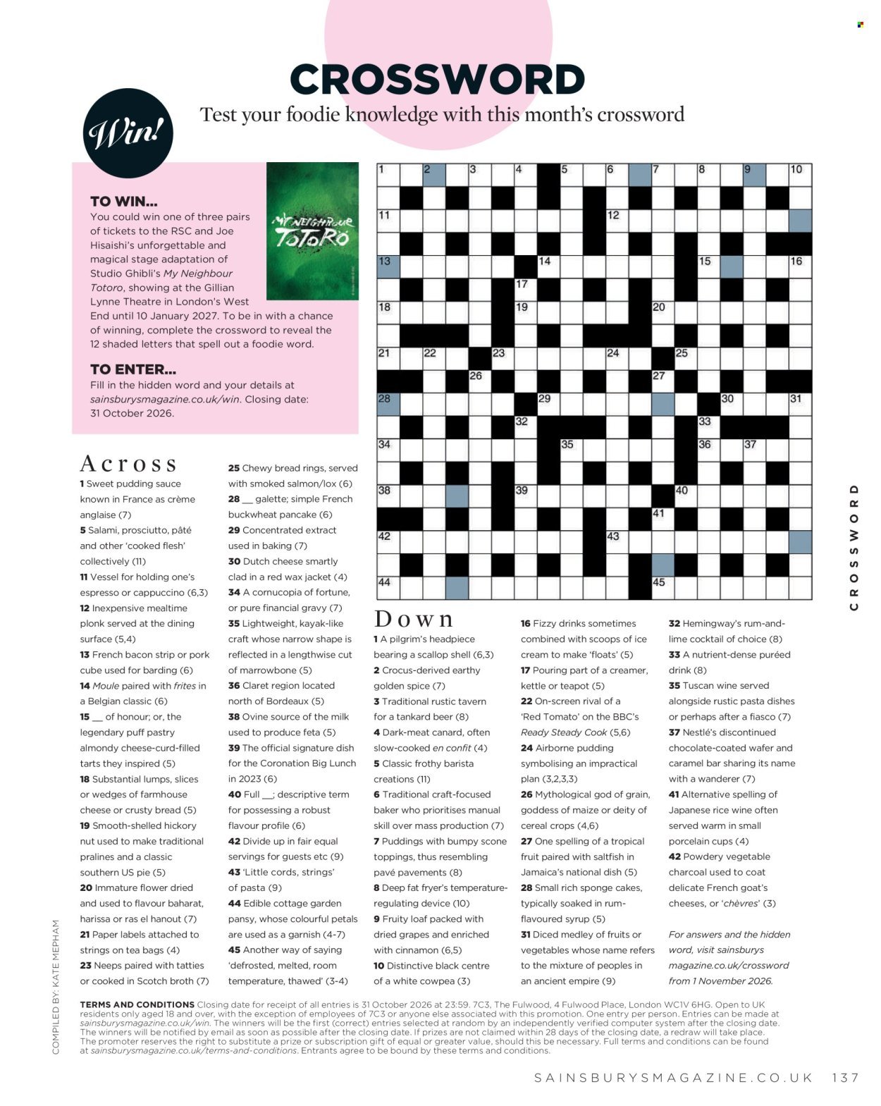 SAINSBURY'S offer - Magazine