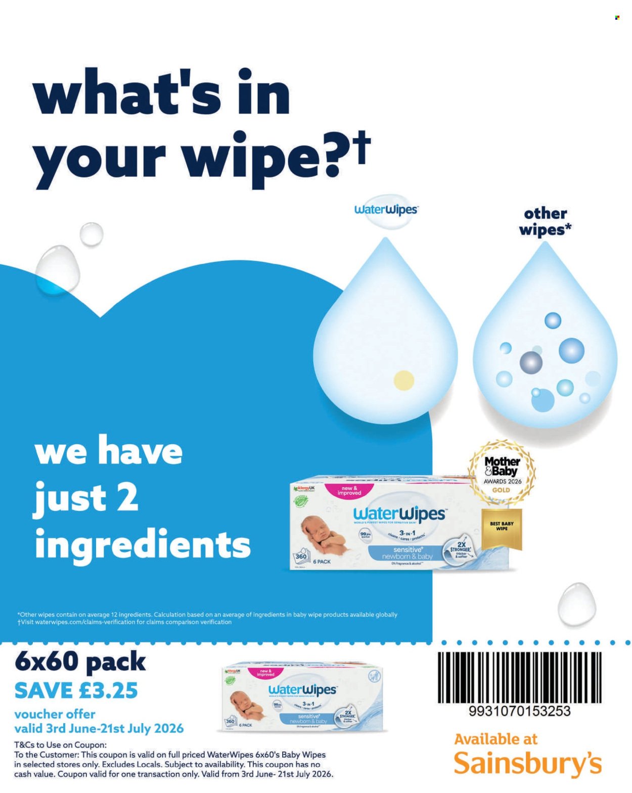 SAINSBURY'S offer - June 2026