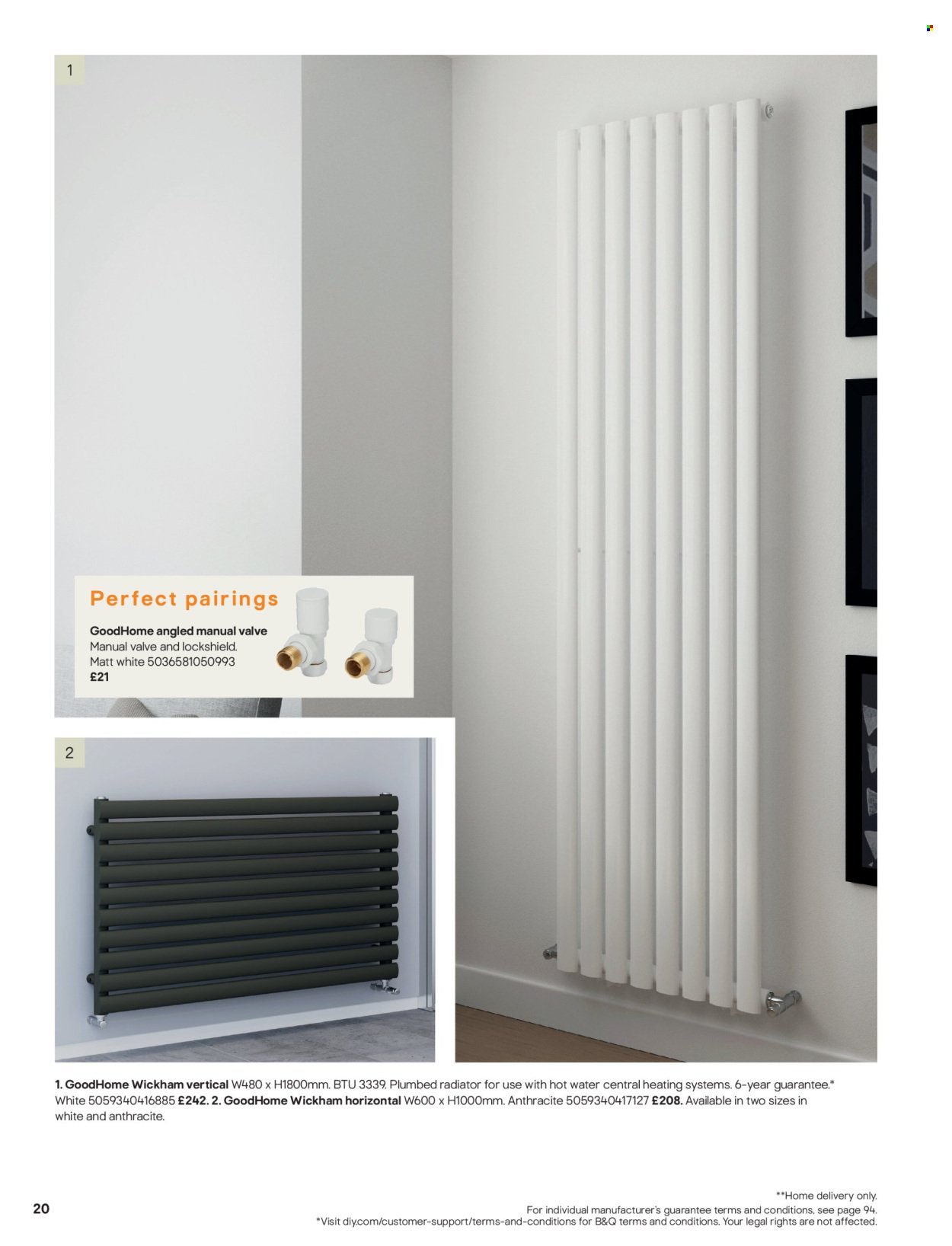 B&Q offer - Radiator & towel warmer collections (2025-07-15) | 20