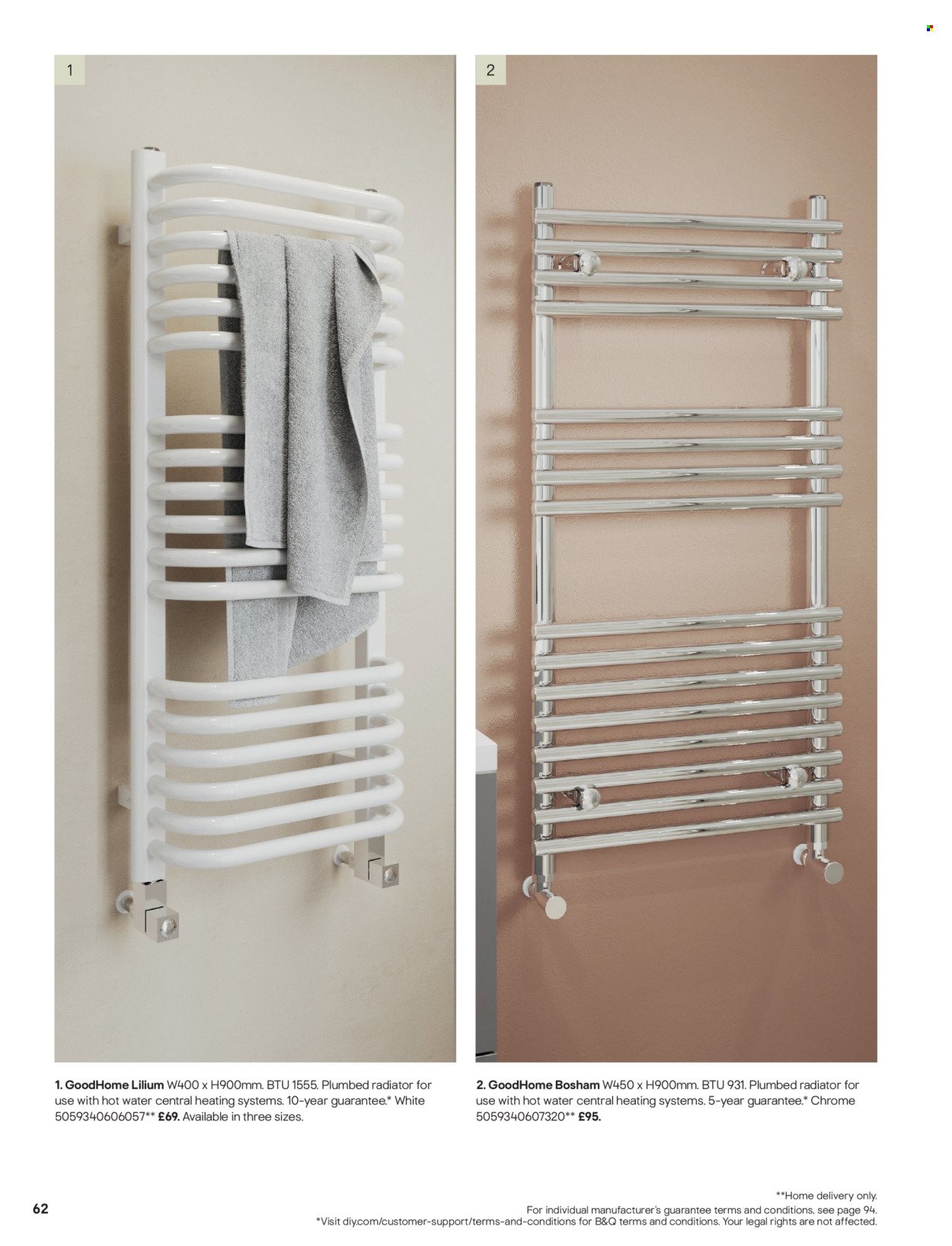 B&Q offer - Radiator & towel warmer collections (2025-07-15) | 62