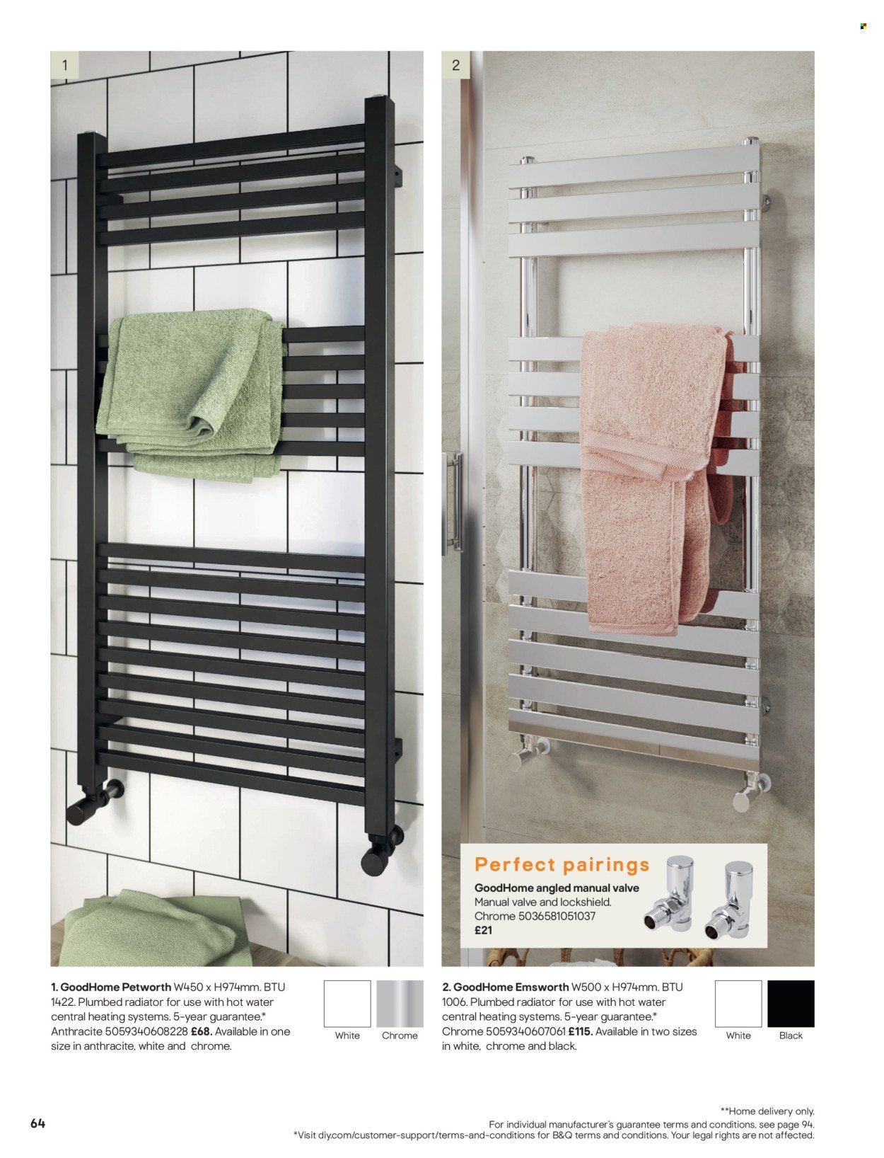 B&Q offer - Radiator & towel warmer collections (2025-07-15) | 64