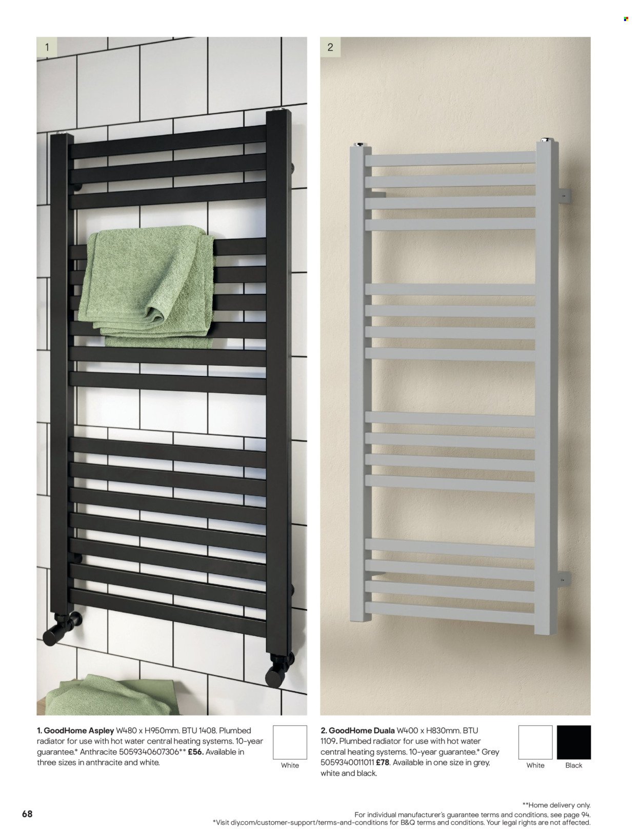 B&Q offer - Radiator & towel warmer collections (2025-07-15) | 68