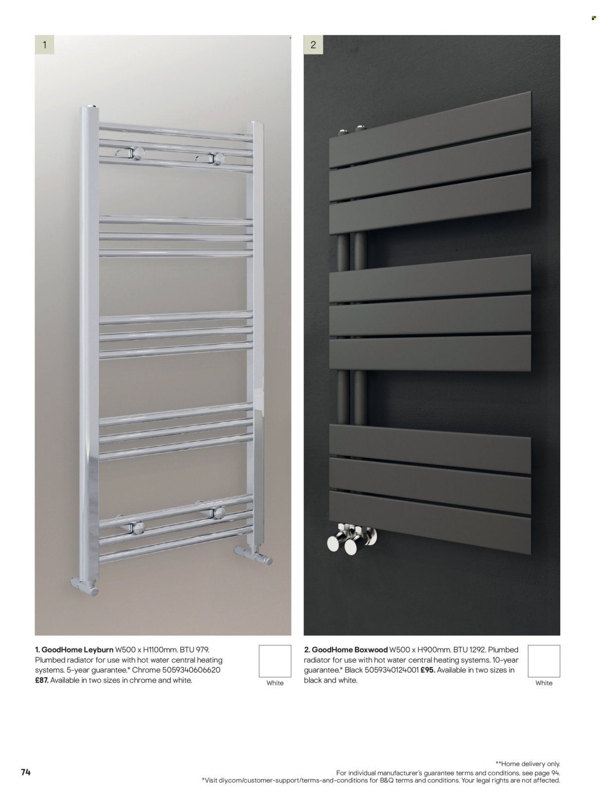 B&Q offer - Radiator & towel warmer collections (2025-07-15) | 74