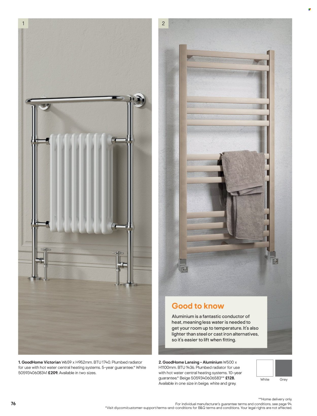 B&Q offer - Radiator & towel warmer collections (2025-07-15) | 76